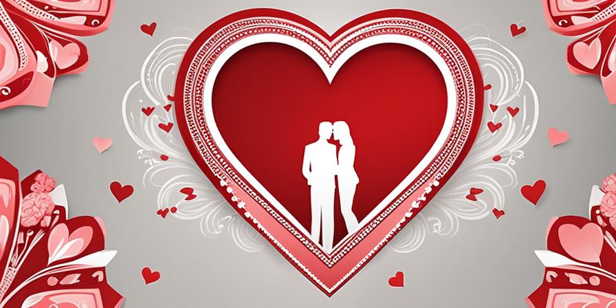 Dos personas unidas por un hilo rojo en sus corazones