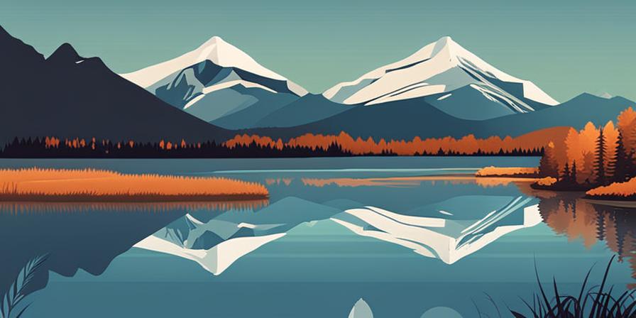 Montañas nevadas y su reflejo en un lago tranquilo
